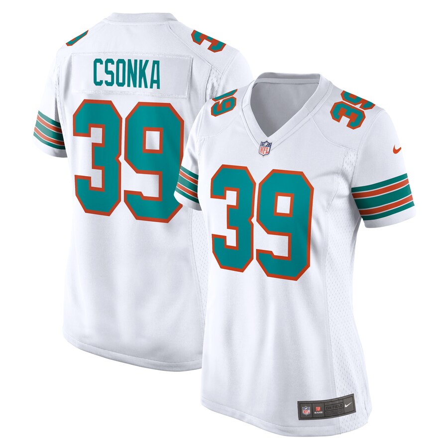Women's Miami Dolphins Larry Csonka Nike White Retired Player Jersey - Puhuasuan