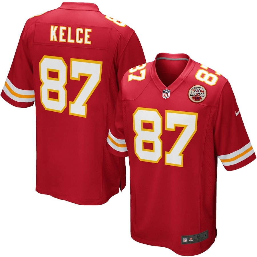 Youth Kansas City Chiefs Travis Kelce Nike Red Game Jersey - Puhuasuan