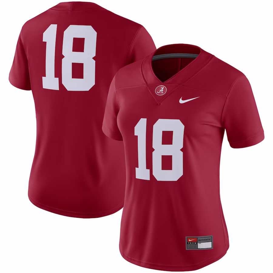 #18 Alabama Crimson Tide Nike Women's Game Jersey - Crimson - Puhuasuan