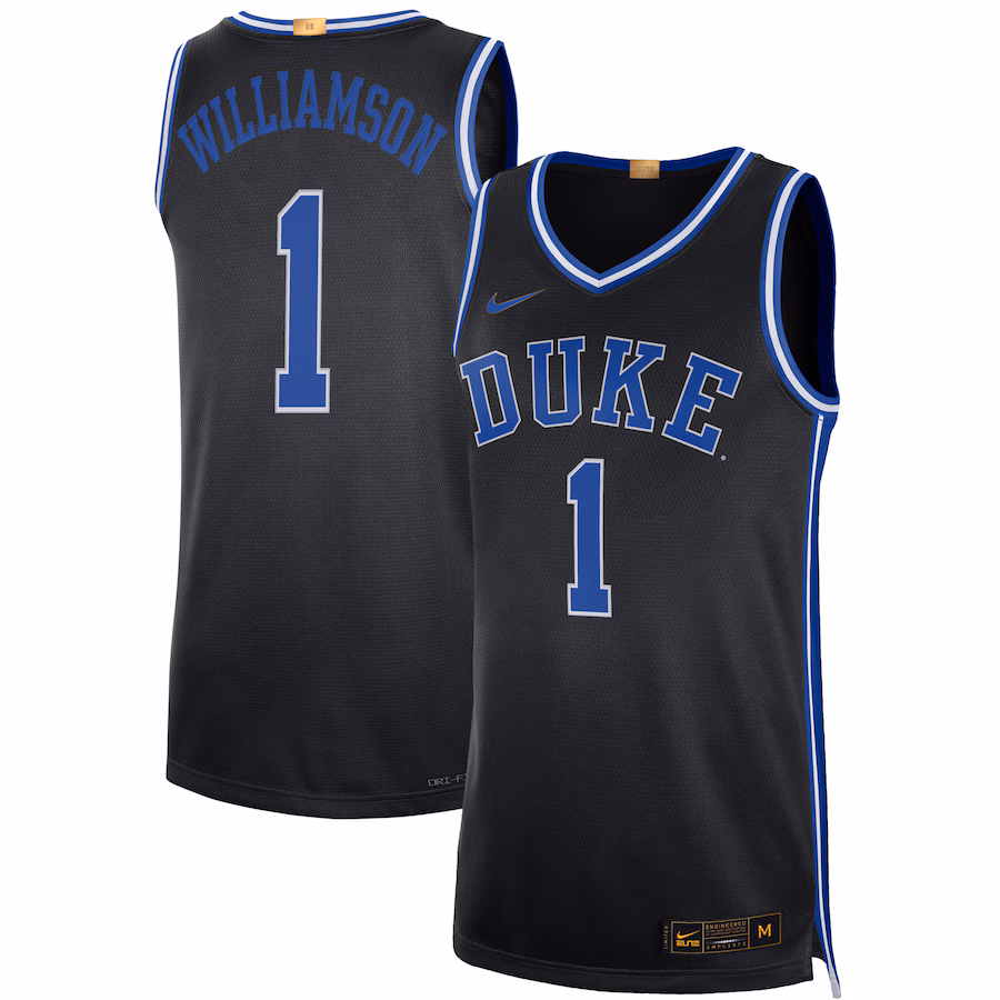 Men's Nike Zion Williamson Black Duke Blue Devils Alumni Player Limited Basketball Jersey - Puhuasuan