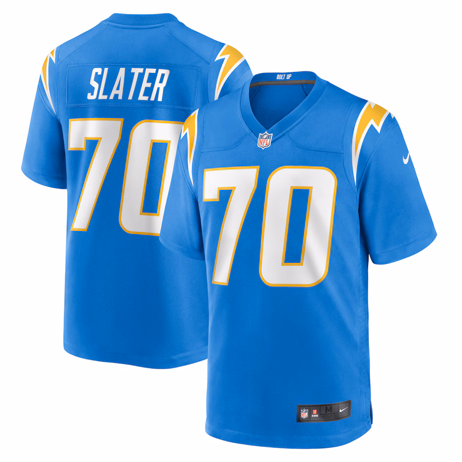 Men's Los Angeles Chargers Rashawn Slater Nike Powder Blue Game Jersey - Puhuasuan