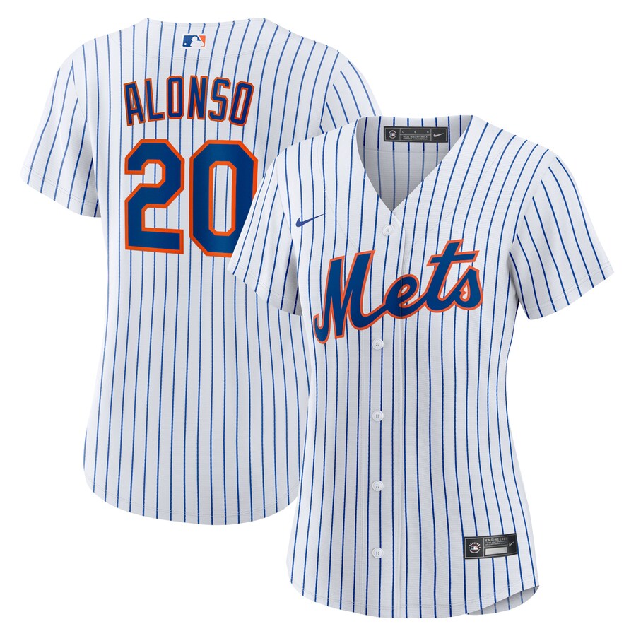 Women's New York Mets Pete Alonso Nike White Home Replica Player Jersey - Puhuasuan