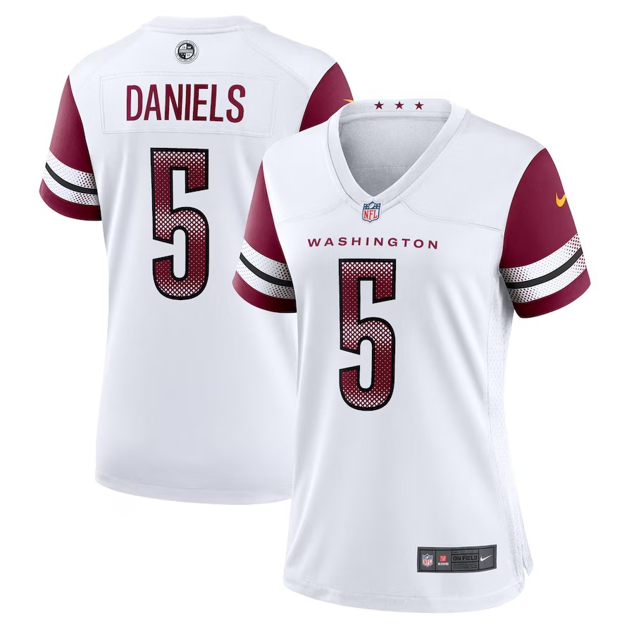 Women's Washington Commanders Jayden Daniels Nike White Game Jersey - Puhuasuan