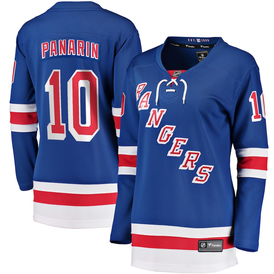 Women's New York Rangers Artemi Panarin Fanatics Blue Home Breakaway Player Jersey - Puhuasuan