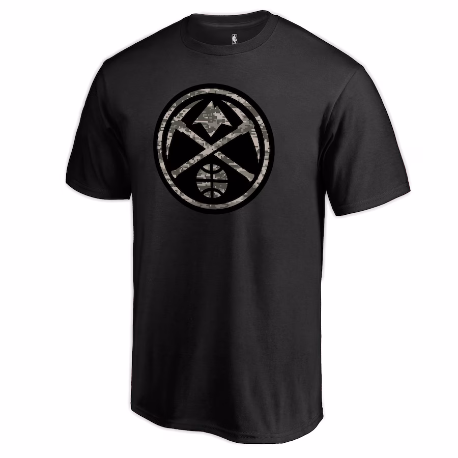 Men's Denver Nuggets Black Camo Collection Cloak T-Shirt - Puhuasuan
