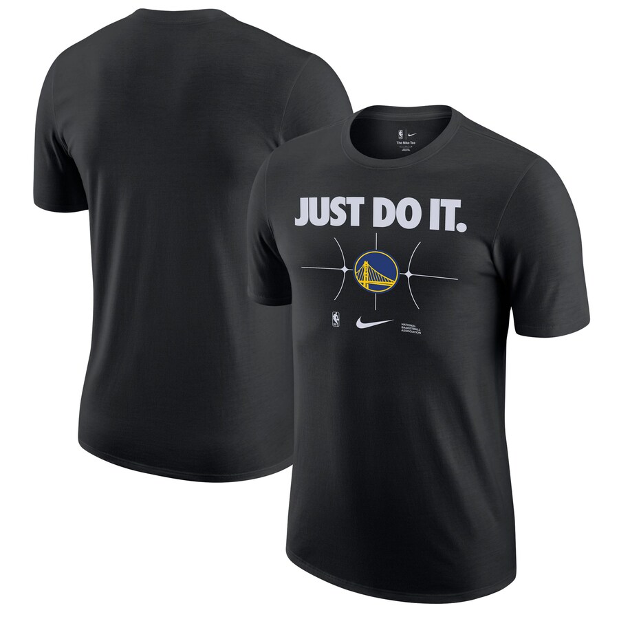 Men's Golden State Warriors Nike Black Just Do It T-Shirt - Puhuasuan
