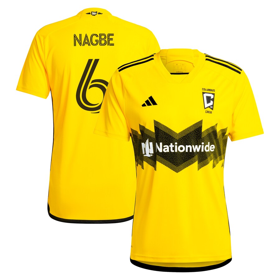 Men's Columbus Crew Darlington Nagbe adidas Yellow 2024 The Home Kit Replica Player Jersey - Puhuasuan