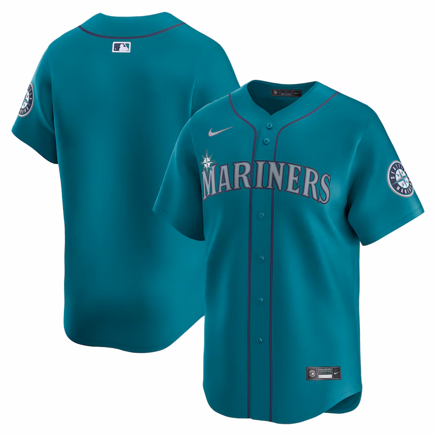 Men's Seattle Mariners  Nike Aqua  Alternate Limited Jersey - Puhuasuan