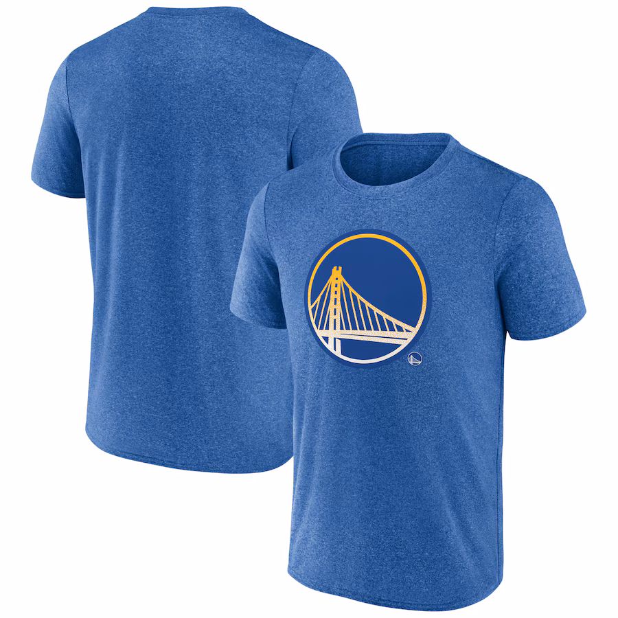 Men's Golden State Warriors Fanatics Heather Royal Iconic Overtime T-Shirt - Puhuasuan