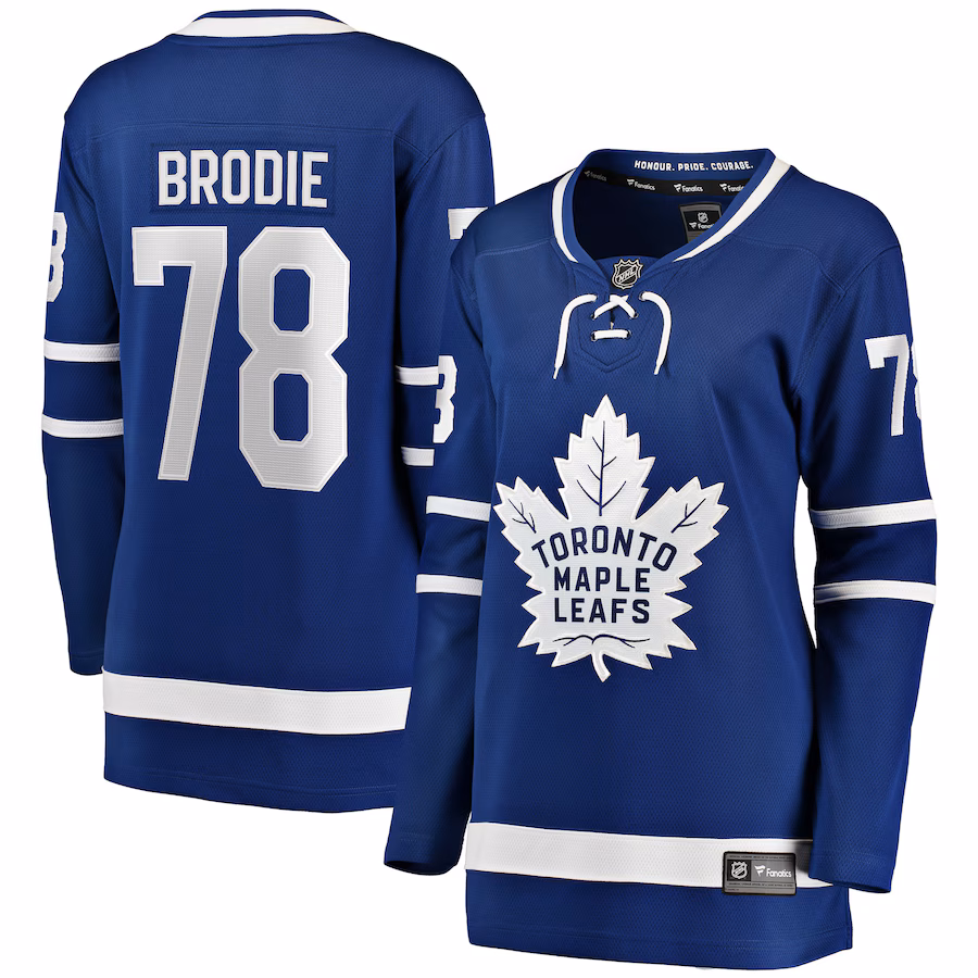 Women's Toronto Maple Leafs TJ Brodie Fanatics Blue Breakaway Player Jersey - Puhuasuan