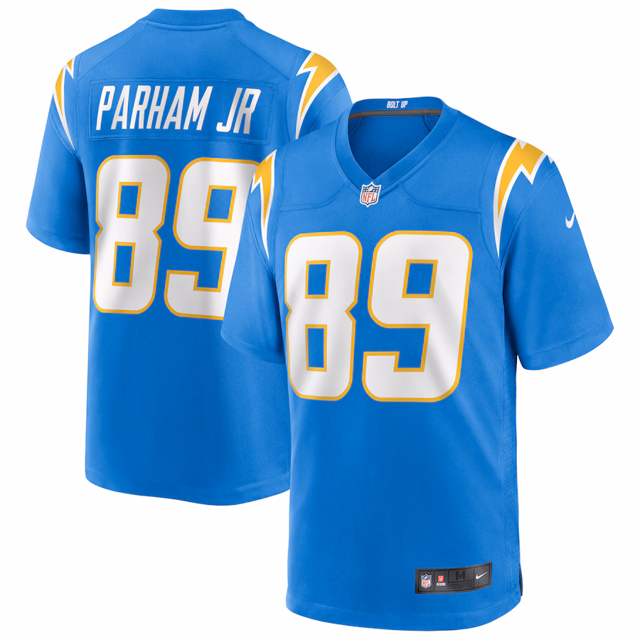 Men's Los Angeles Chargers Donald Parham Jr. Nike Powder Blue Game Jersey - Puhuasuan