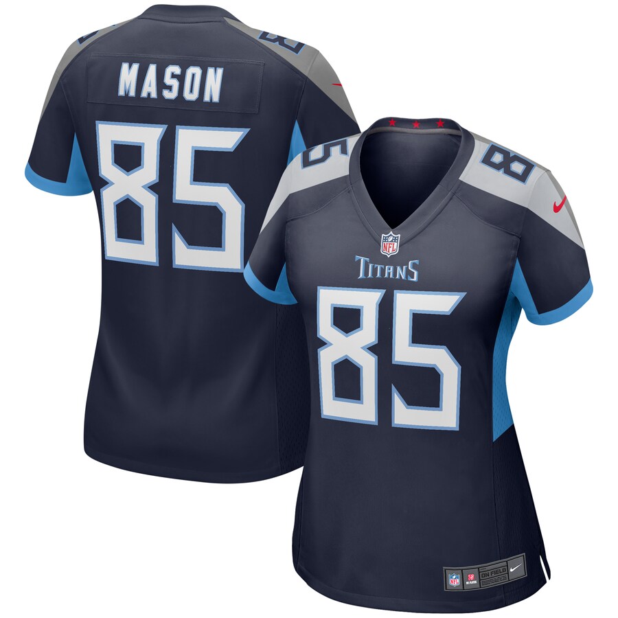 Women's Tennessee Titans Derrick Mason Nike Navy Game Retired Player Jersey - Puhuasuan