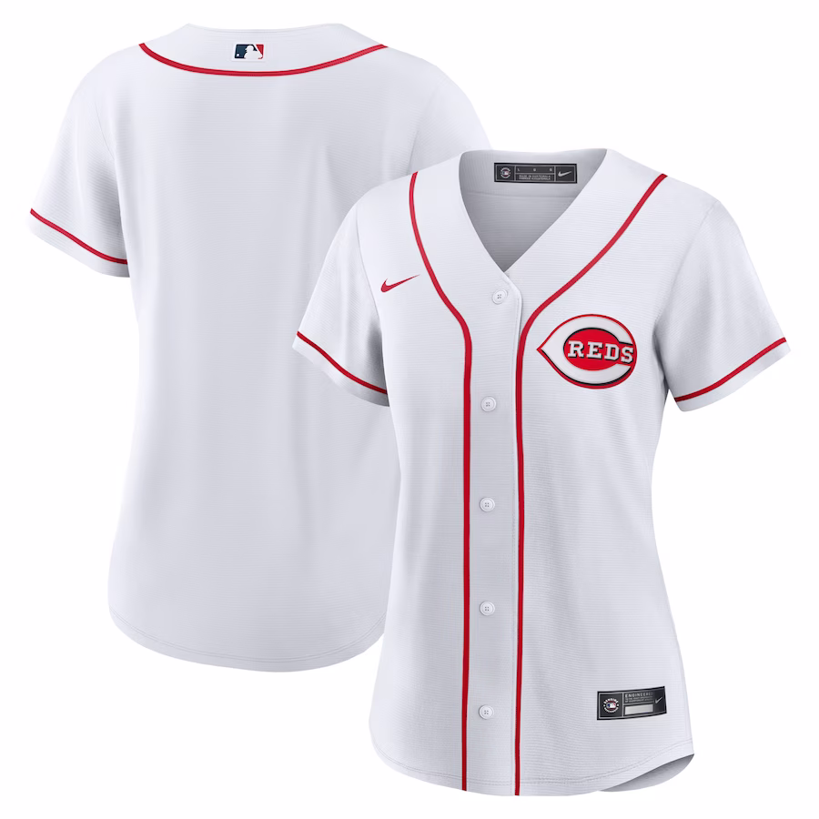 Women's Cincinnati Reds Nike White Home Replica Team Jersey - Puhuasuan