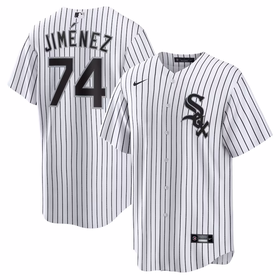 Men's Chicago White Sox Eloy Jimenez Nike White Home Replica Player Name Jersey - Puhuasuan