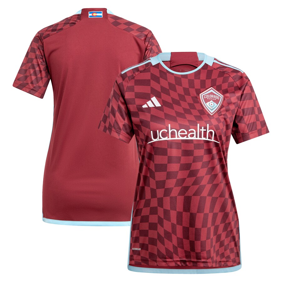 Women's Colorado Rapids  adidas Burgundy 2024 One Flag Kit Replica Jersey - Puhuasuan