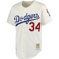 Men's Los Angeles Dodgers Fernando Valenzuela Mitchell & Ness Gray Authentic Jersey - Puhuasuan