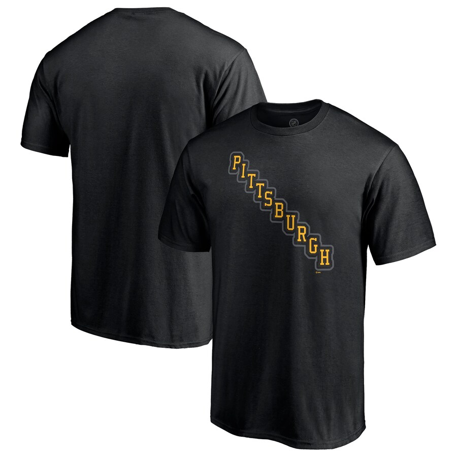 Men's Pittsburgh Penguins Black Special Edition Secondary Logo T-Shirt - Puhuasuan