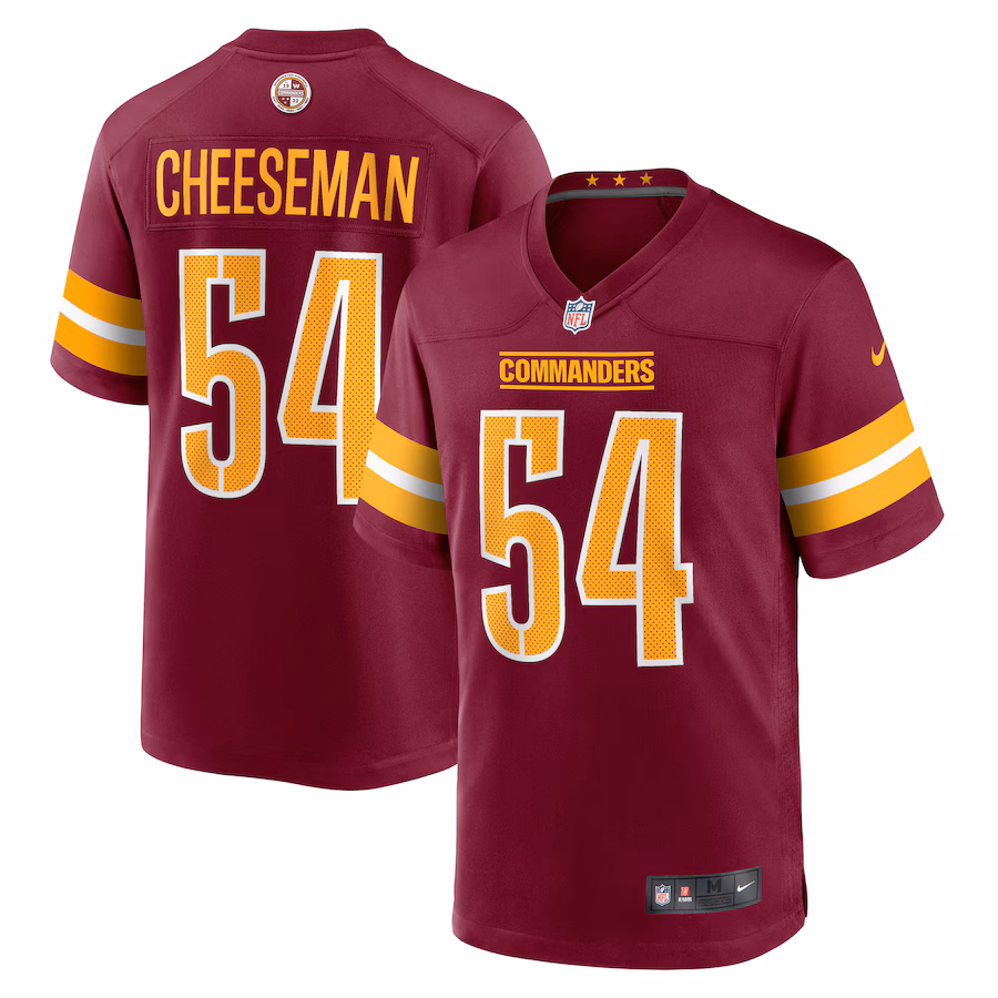 Men's Washington Commanders Camaron Cheeseman Nike  Burgundy  Game Jersey - Puhuasuan