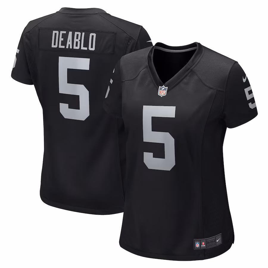 Women's Las Vegas Raiders Divine Deablo Nike Black Player Game Jersey - Puhuasuan