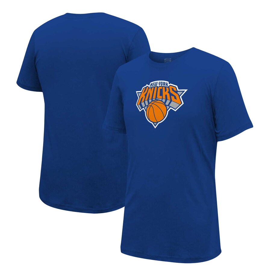 Unisex New York Knicks Stadium Essentials Blue Primary Logo T-Shirt - Puhuasuan