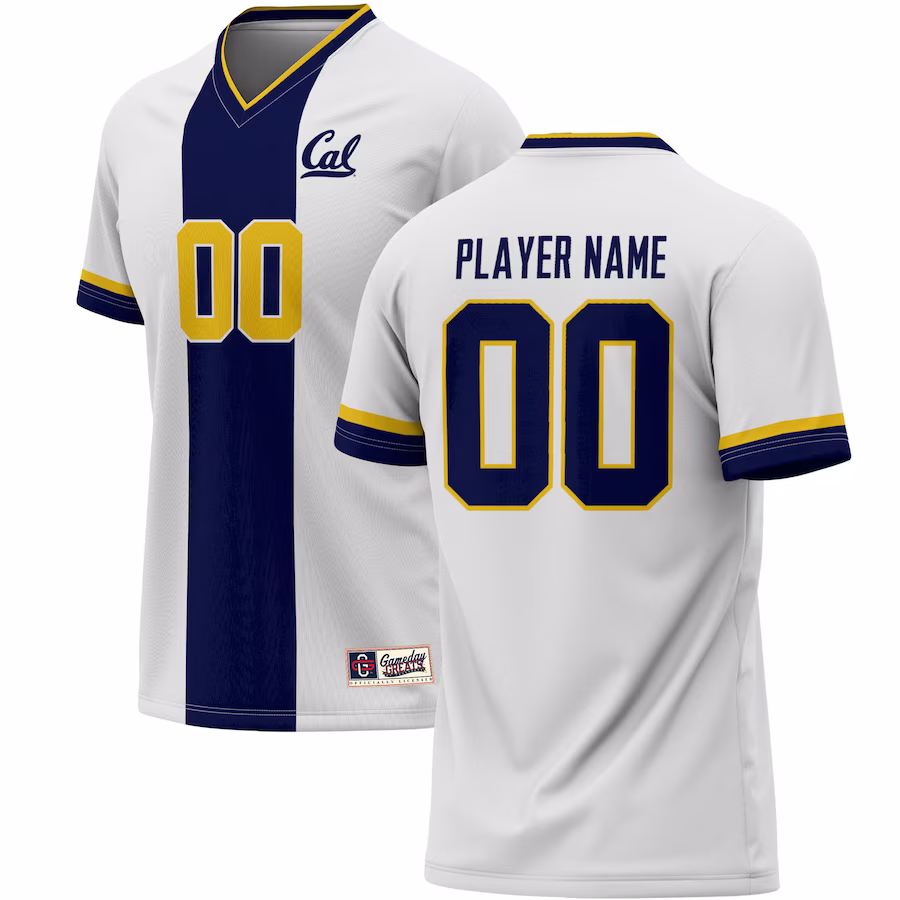 Cal Bears GameDay Greats NIL Pick-A-Player Lightweight Soccer Jersey - White - Puhuasuan