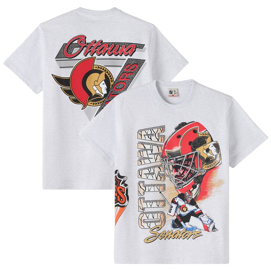 Men's Ottawa Senators OVO x NHL Heather Gray Retro T-Shirt - Puhuasuan