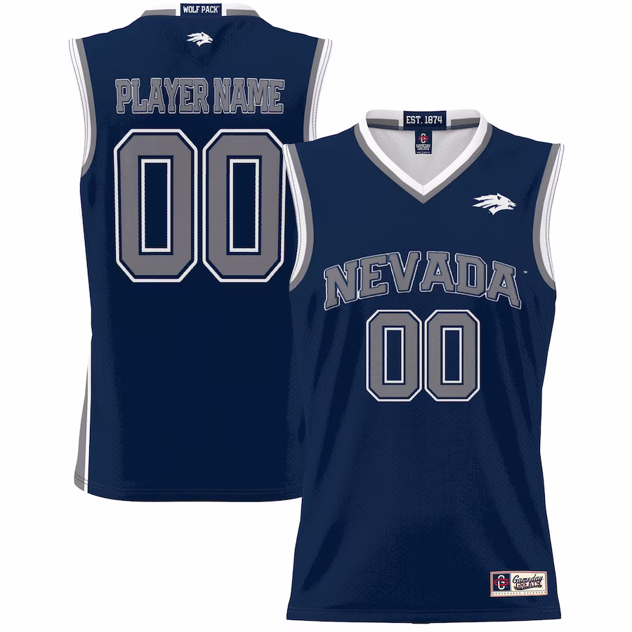 Nevada Wolf Pack GameDay Greats Youth NIL Pick-A-Player Lightweight Basketball Jersey - Navy - Puhuasuan