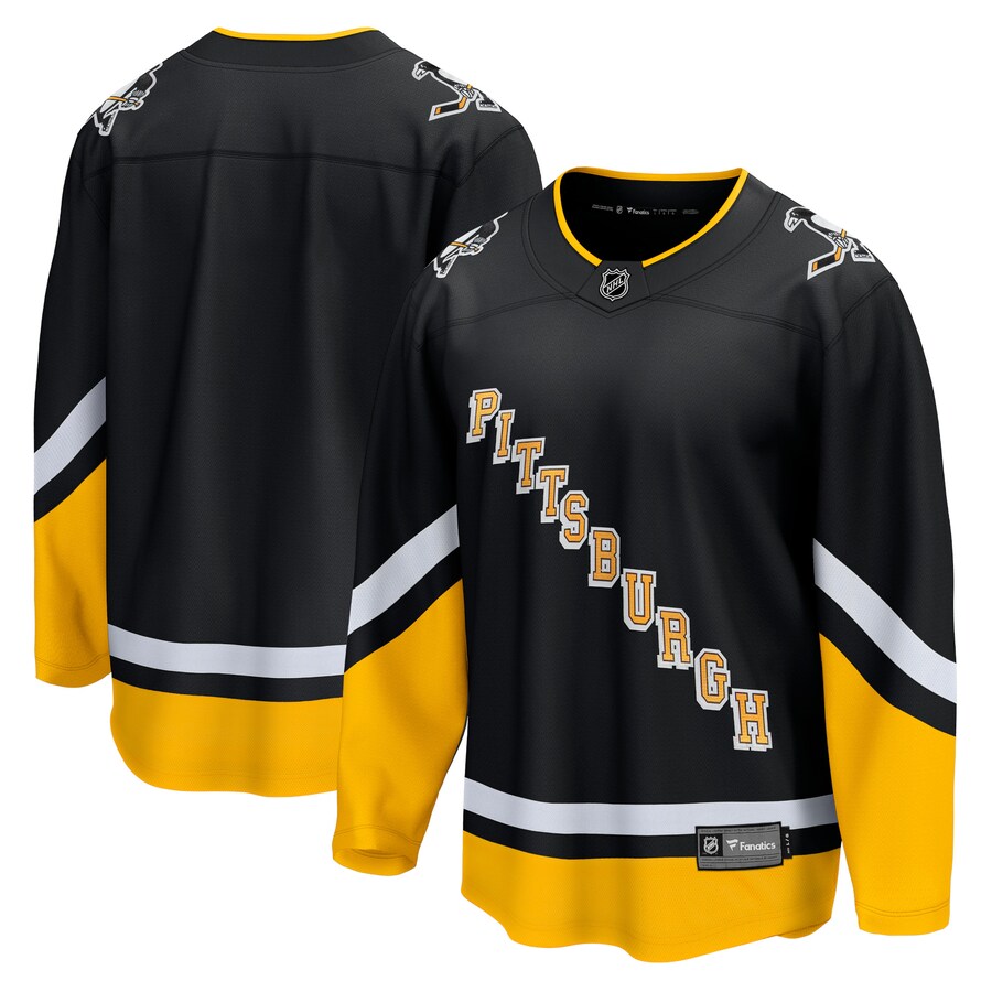 Men's Pittsburgh Penguins Fanatics Branded Black 2021/22 Alternate Premier Breakaway Jersey - Puhuasuan