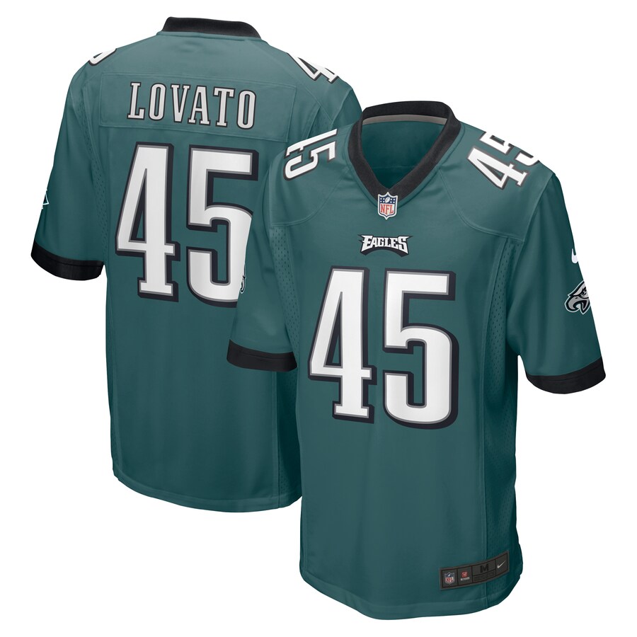Men's Philadelphia Eagles Rick Lovato Nike Midnight Green Game Jersey - Puhuasuan