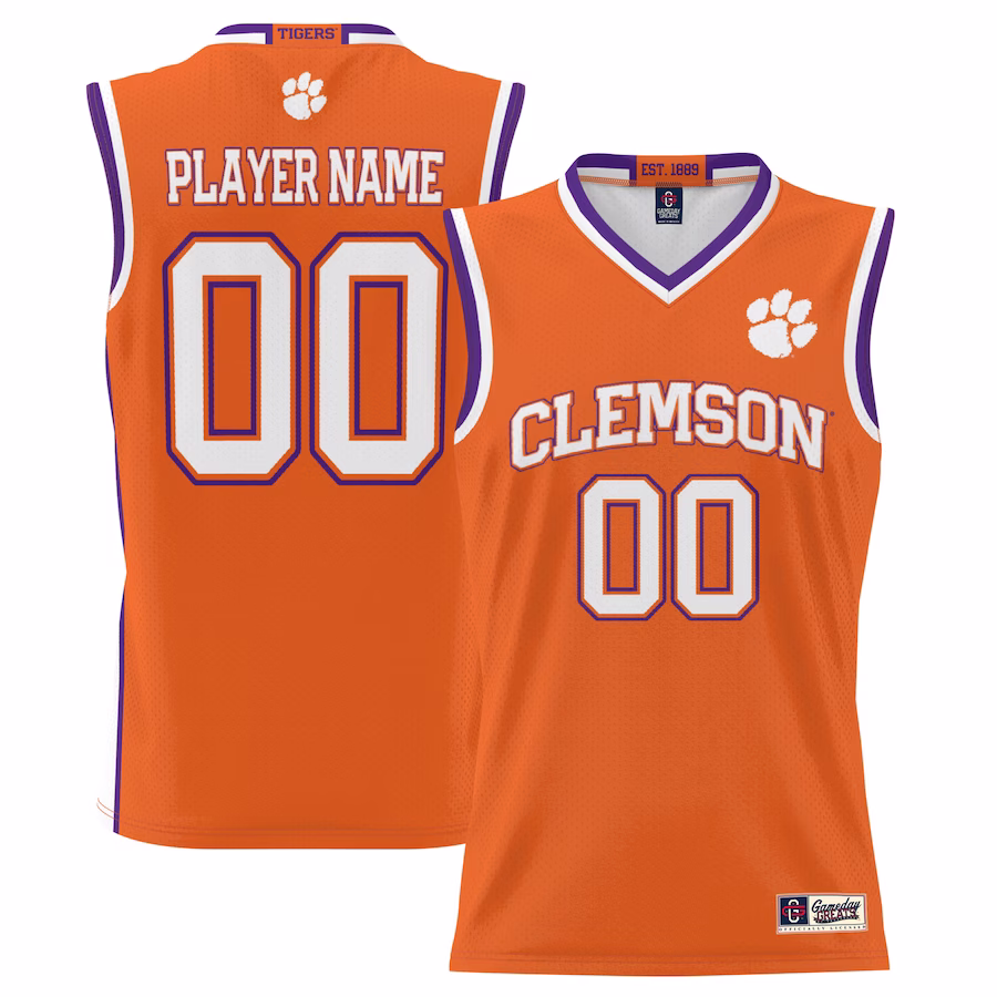 Clemson Tigers GameDay Greats Youth NIL Pick-A-Player Lightweight Basketball Jersey - Orange - Puhuasuan