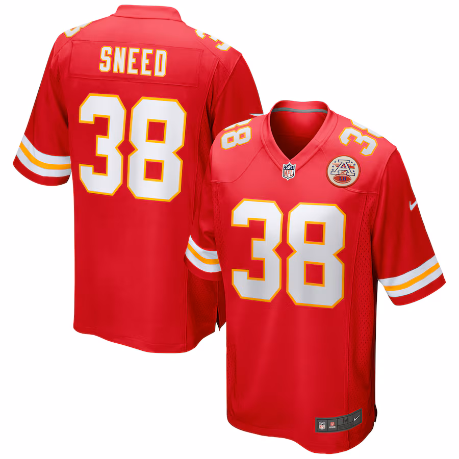 Men's Kansas City Chiefs L'Jarius Sneed Nike Red Game Jersey - Puhuasuan