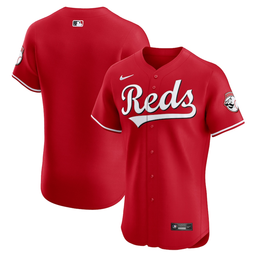Men's Cincinnati Reds Nike Red Alternate Vapor Premier Elite Patch Jersey - Puhuasuan
