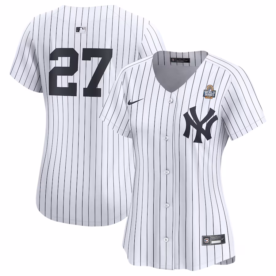 Women's New York Yankees Giancarlo Stanton Nike White 2024 World Series Limited Player Jersey - Puhuasuan