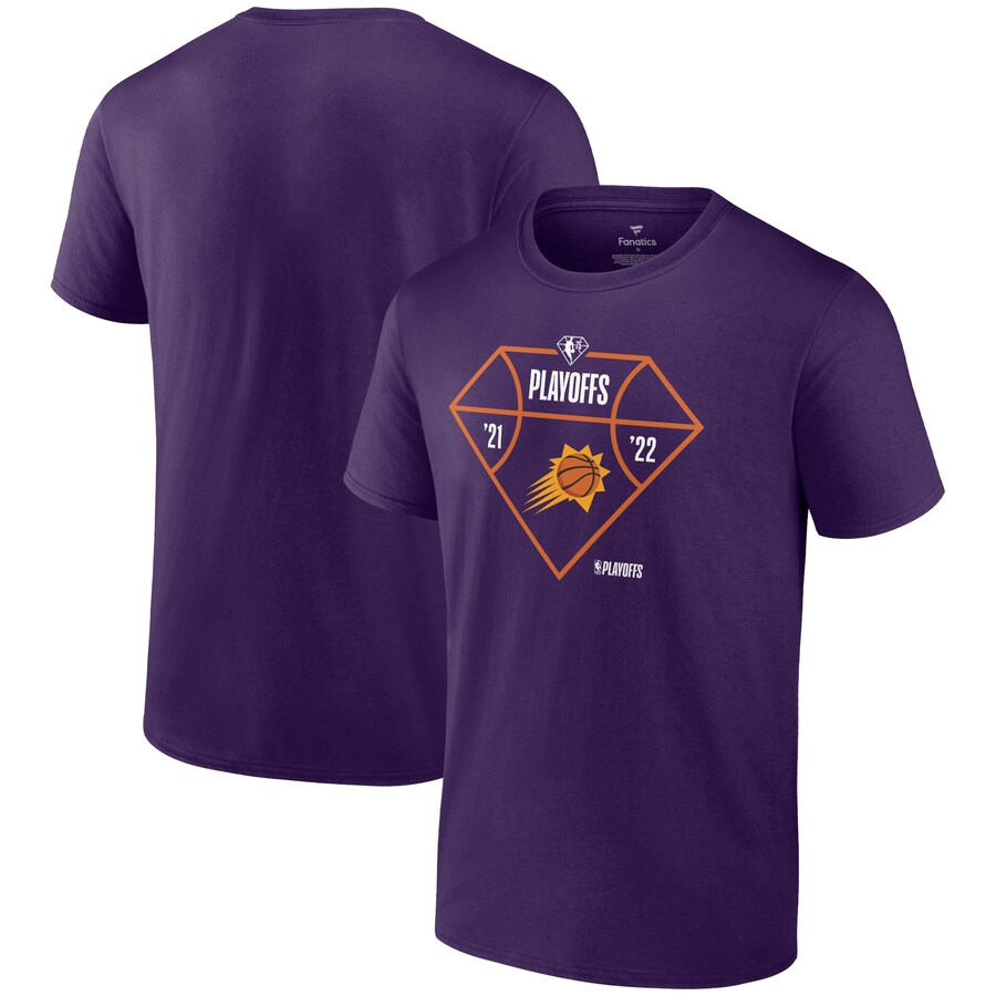 Men's Phoenix Suns Fanatics Purple 2022 NBA Playoffs Diamond Tip Off T-Shirt - Puhuasuan