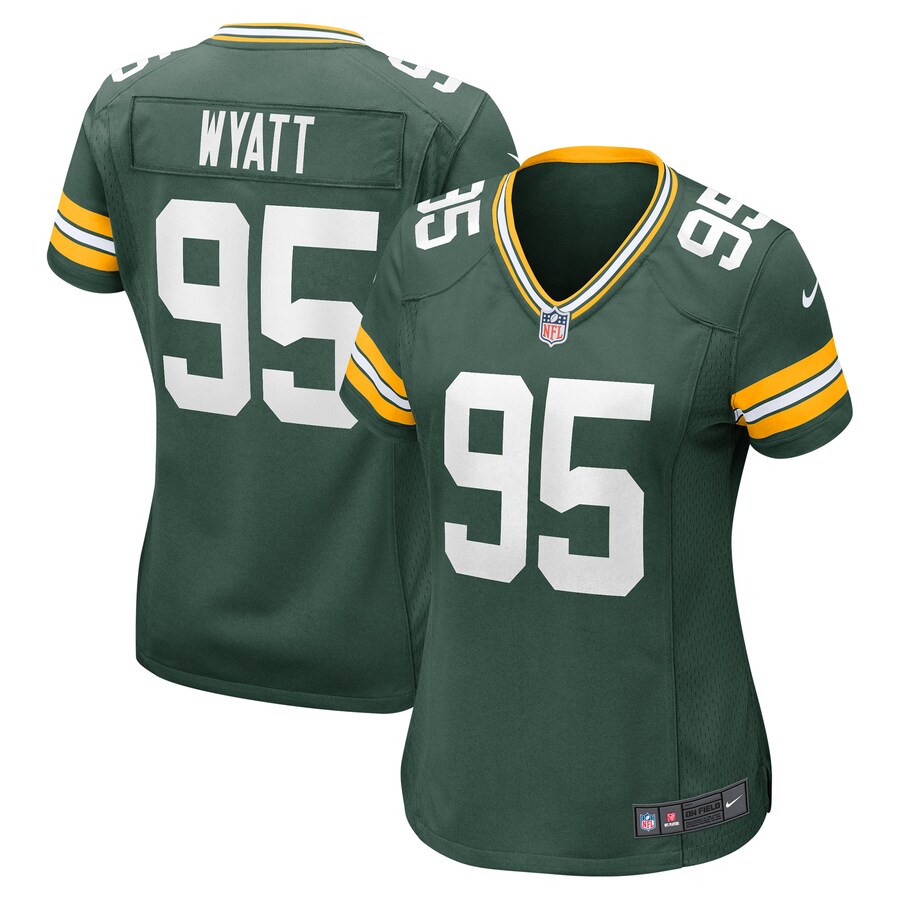 Women's Green Bay Packers Devonte Wyatt Nike Green Player Game Jersey - Puhuasuan