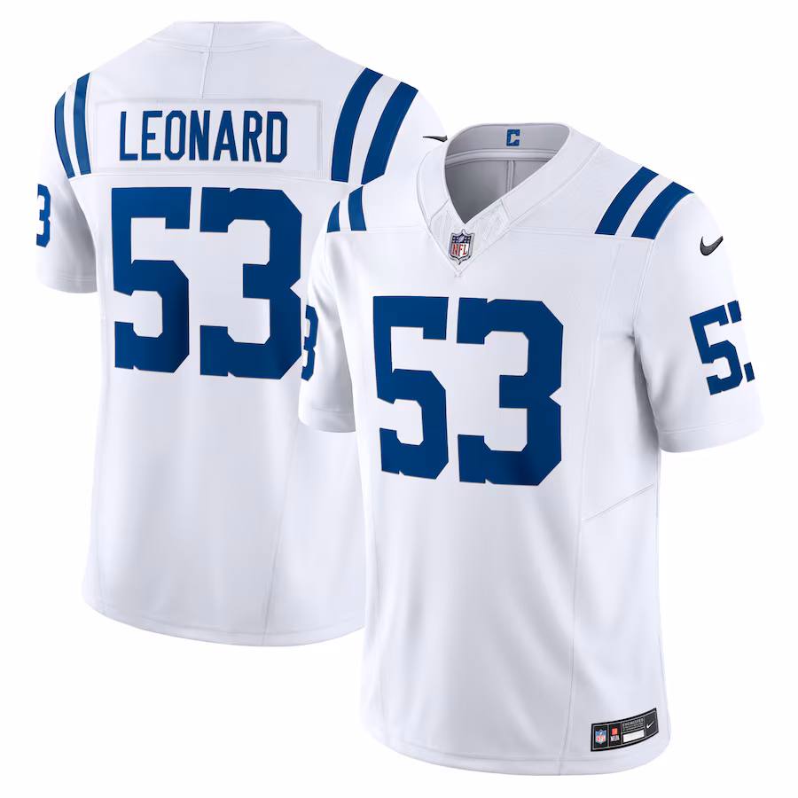 Men's Indianapolis Colts Shaquille Leonard Nike White Vapor F.U.S.E. Limited Jersey - Puhuasuan