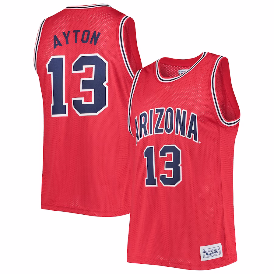 Deandre Ayton Arizona Wildcats Original Retro Brand Commemorative Classic Basketball Jersey - Red - Puhuasuan