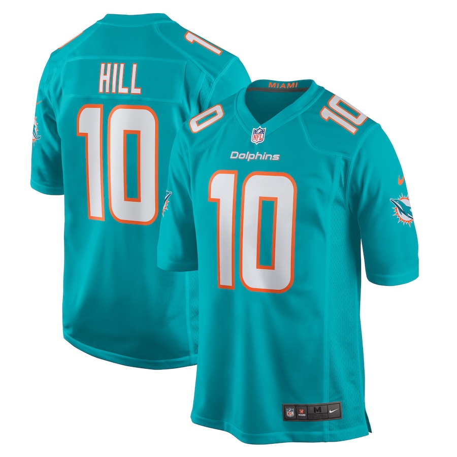 Youth Miami Dolphins Tyreek Hill Nike Aqua Game Jersey - Puhuasuan