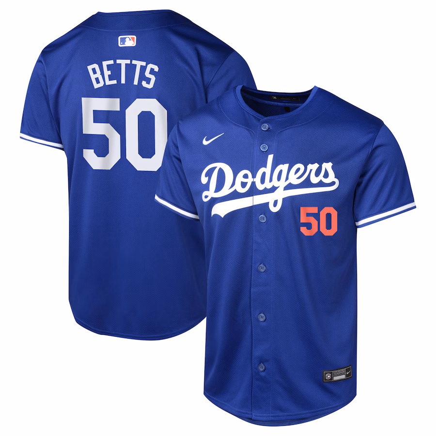Youth Los Angeles Dodgers Mookie Betts Nike Royal Alternate Limited Player Jersey - Puhuasuan