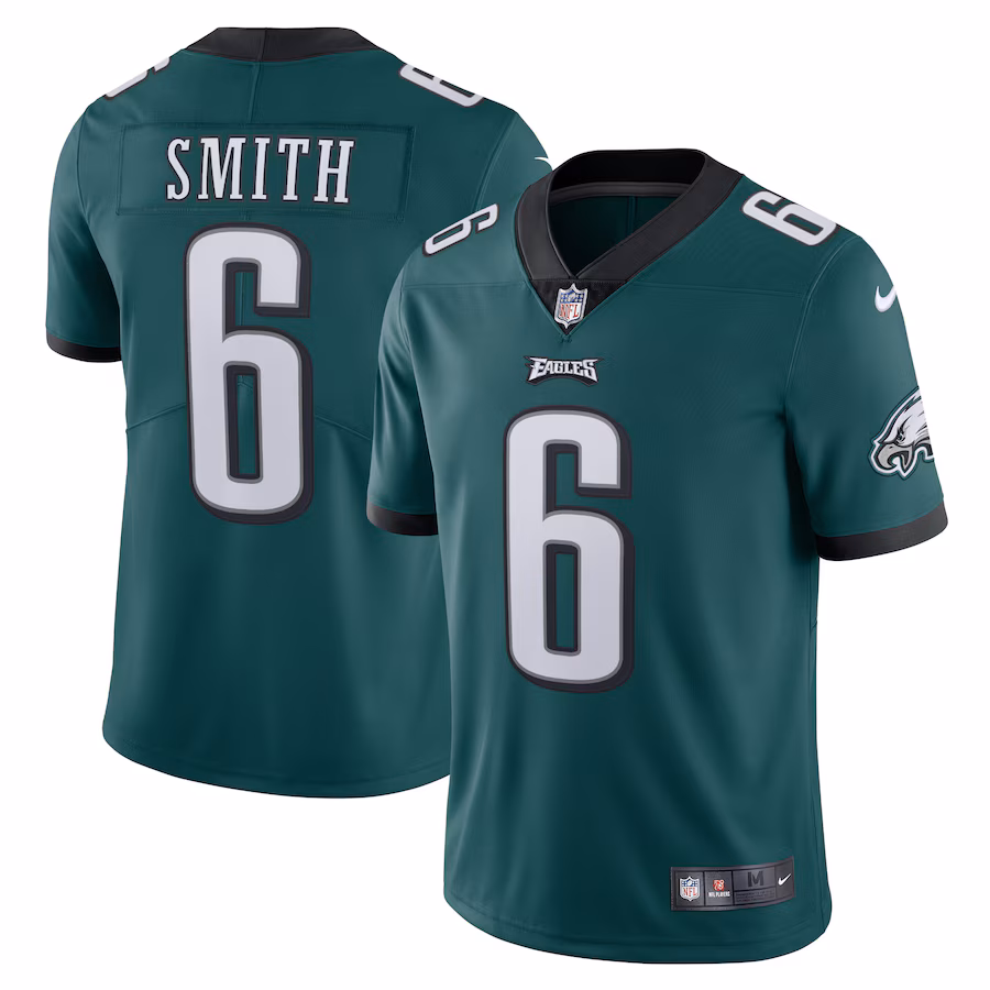 Men's Philadelphia Eagles DeVonta Smith Nike Midnight Green Vapor Limited Jersey - Puhuasuan