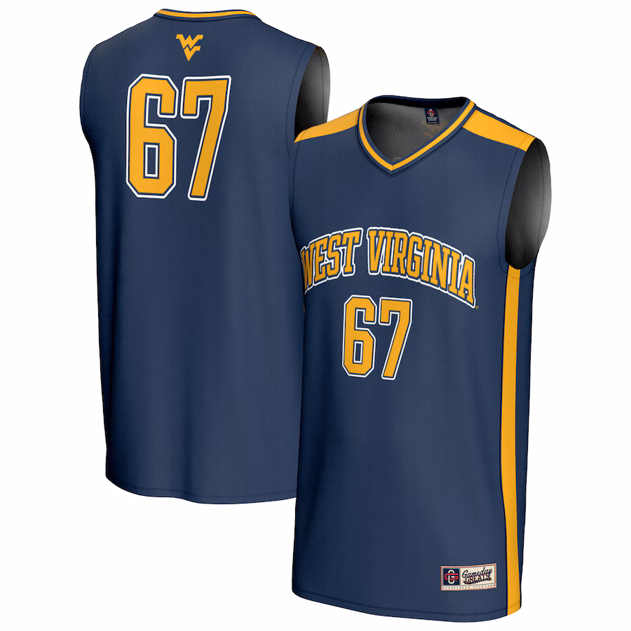 Unisex GameDay Greats #67 Navy West Virginia Mountaineers Lightweight Basketball Jersey - Puhuasuan