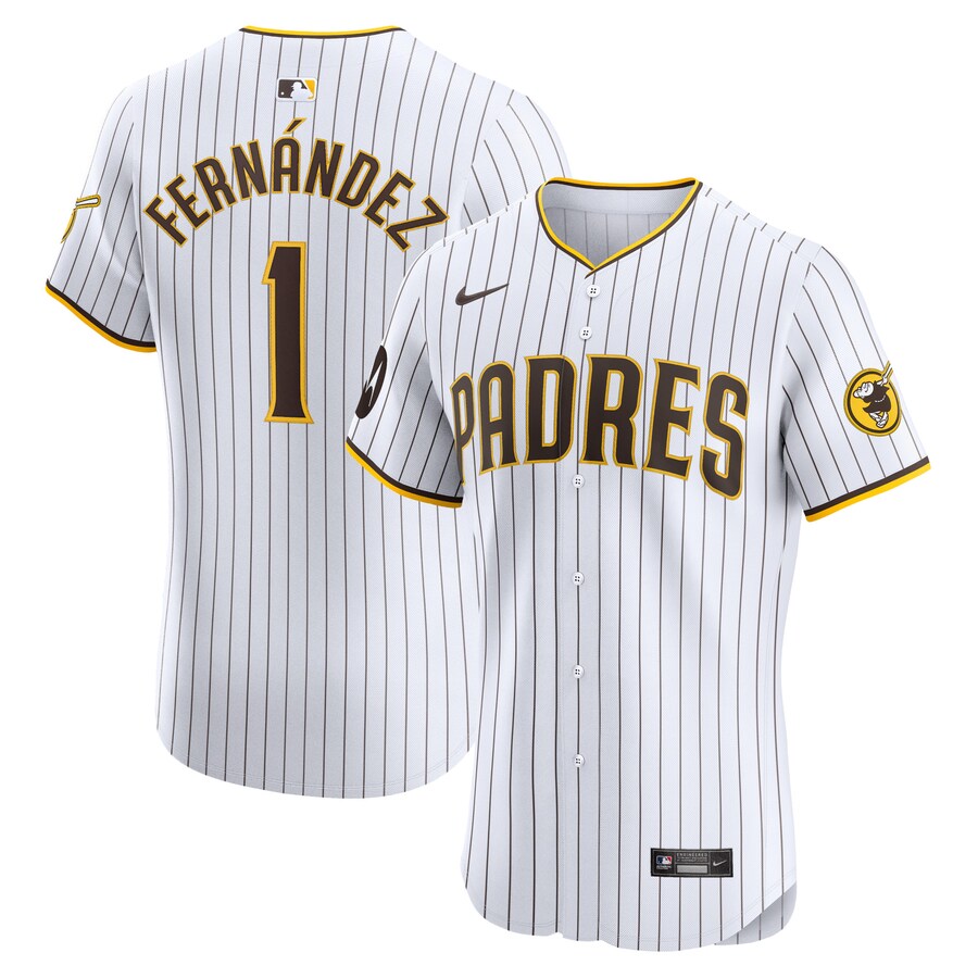 Men's San Diego Padres Tony Fernández Nike White Home Elite Sponsor Patch Player Jersey - Puhuasuan