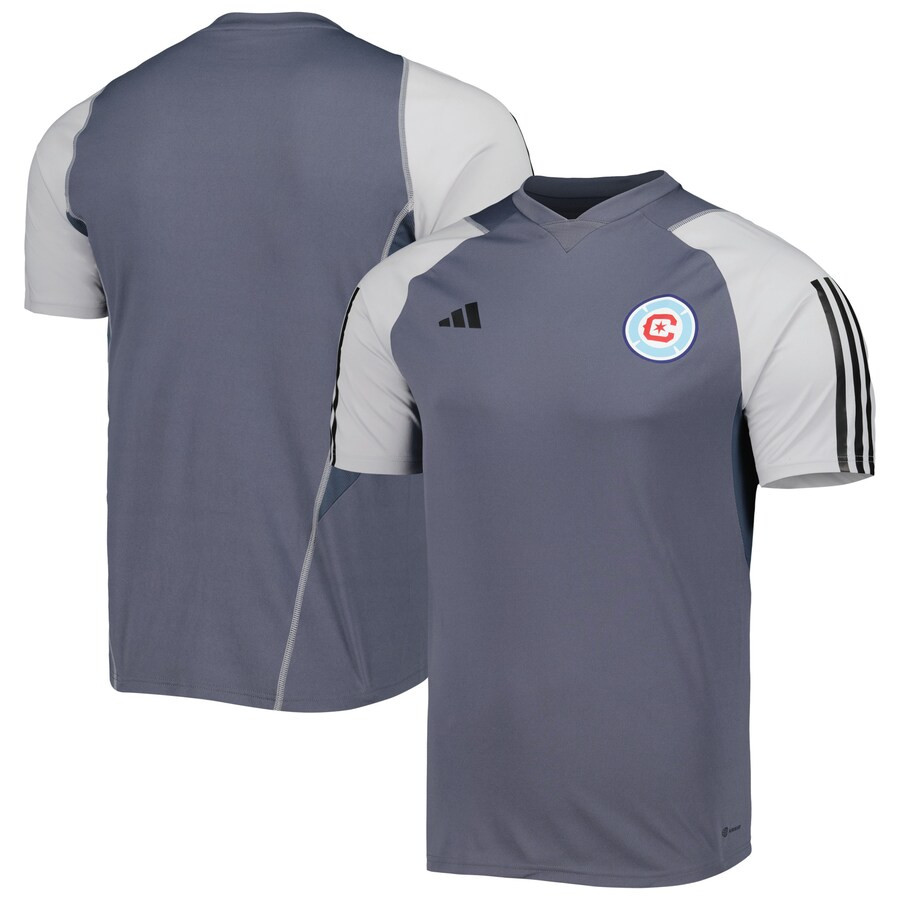 Men's Chicago Fire adidas Gray 2023 On-Field Training Jersey - Puhuasuan