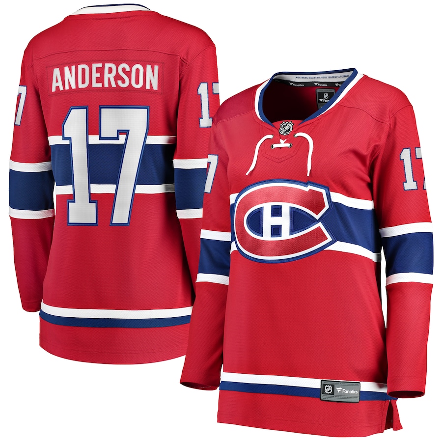 Women's Montreal Canadiens Josh Anderson Fanatics Red Breakaway Player Jersey - Puhuasuan