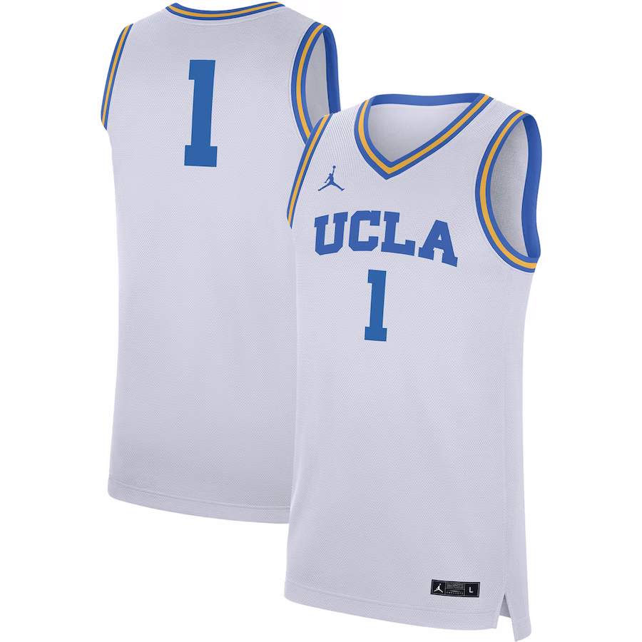 #1 UCLA Bruins Jordan Brand Replica Jersey - White - Puhuasuan
