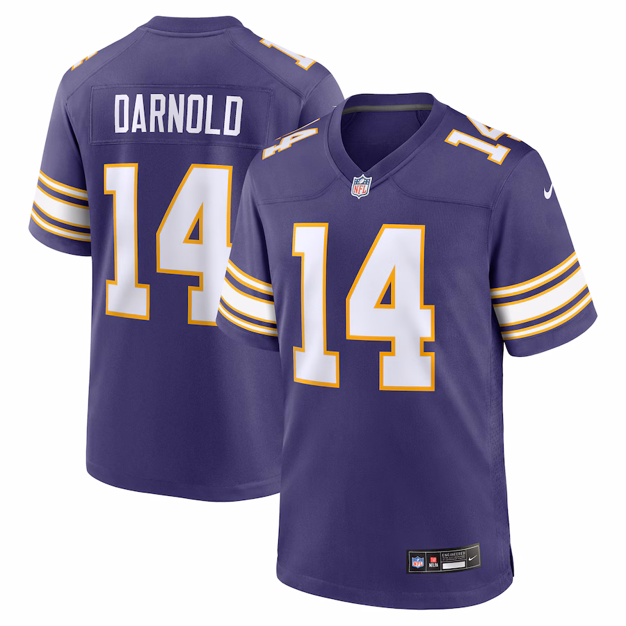 Men's Minnesota Vikings Sam Darnold Nike Purple Alternate Game Jersey - Puhuasuan
