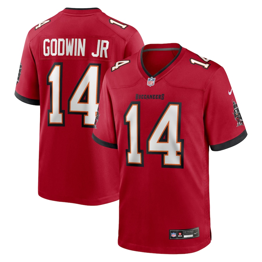 Men's Tampa Bay Buccaneers Chris Godwin Jr. Nike Red Game Player Jersey - Puhuasuan