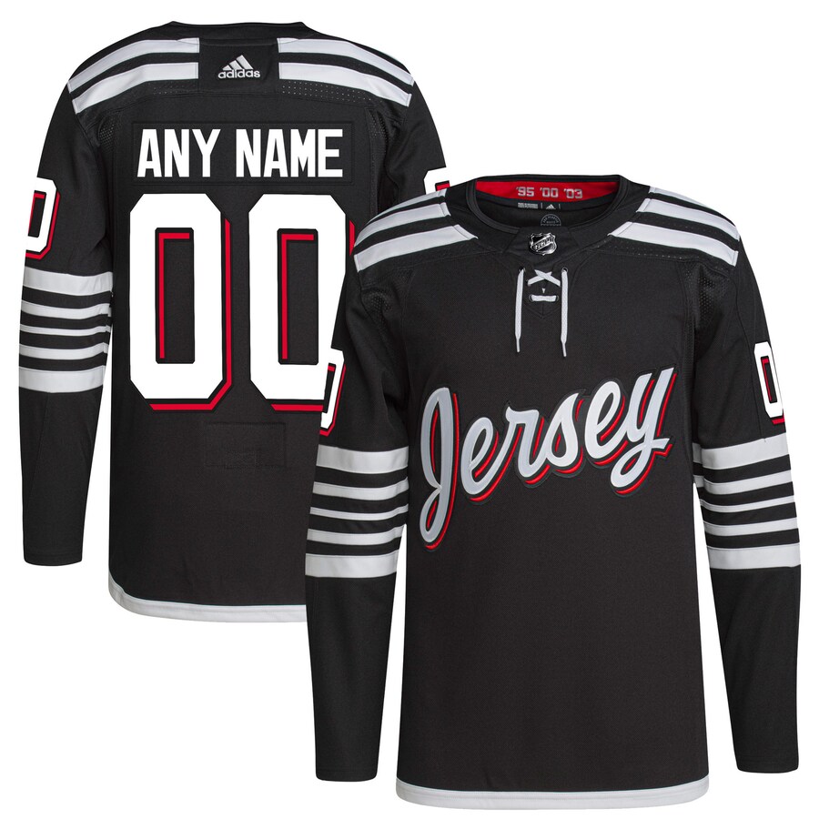 Men's New Jersey Devils adidas Black 2021/22 Alternate Primegreen Authentic Pro Custom Jersey - Puhuasuan