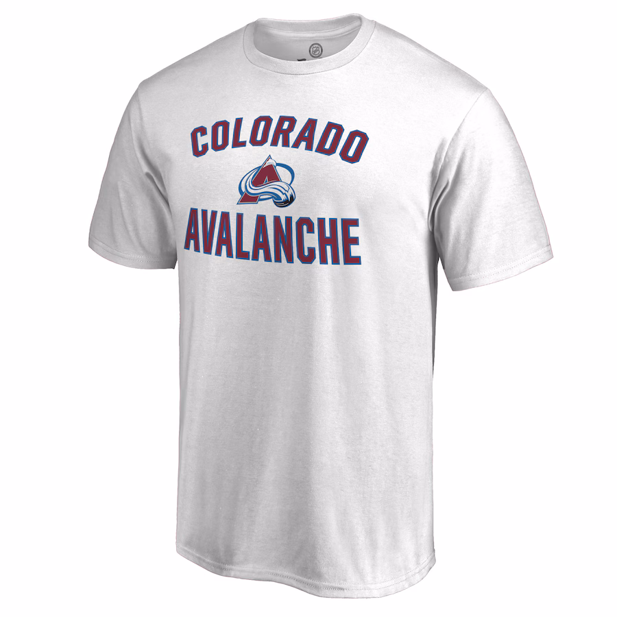 Men's Colorado Avalanche Victory Arch White T-Shirt - Puhuasuan