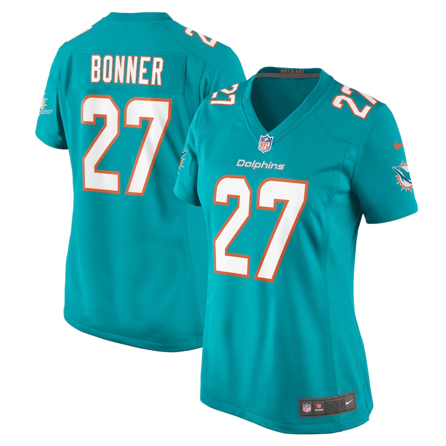 Women's Miami Dolphins Ethan Bonner Nike Aqua Game Jersey - Puhuasuan